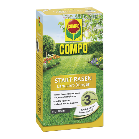 Rasen Startdünger für die schnelle und sichere Rasenneuanlage