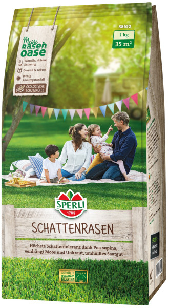 Sperli Schattenrasen mit Poa supina (umhülltes Saatgut) 1kg