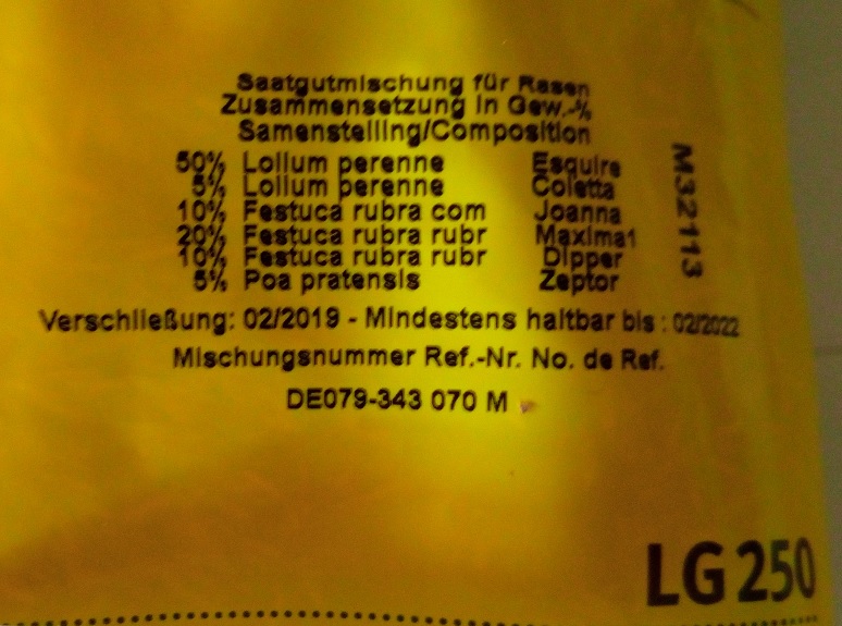 Pflegeleichter WolfGarten LG 250 Sport und Spielrasen
