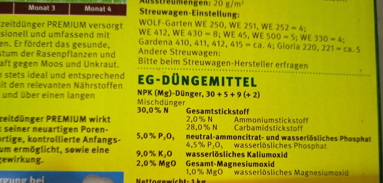 Wolf Garten Le 50 120 Tage Premium Langzeitrasendunger Fur 50 Qm Rasensamen Kaufen De