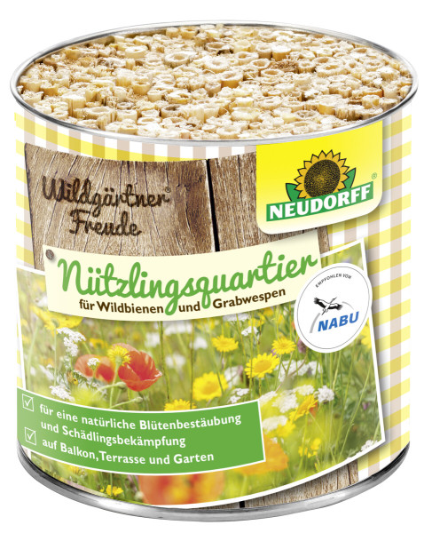 Neudorff Wildgärtner Freude Nützlingsquartiere Wildbienen