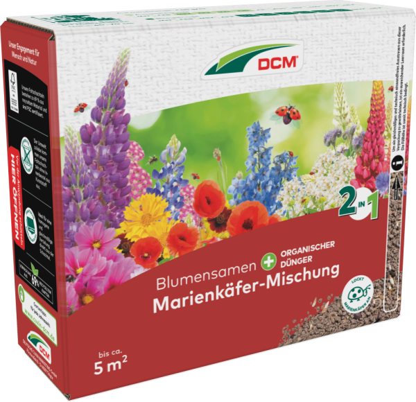 Cuxin DCM Blumensamen Marienkäfer-Mischung 265g Streuschachtel
