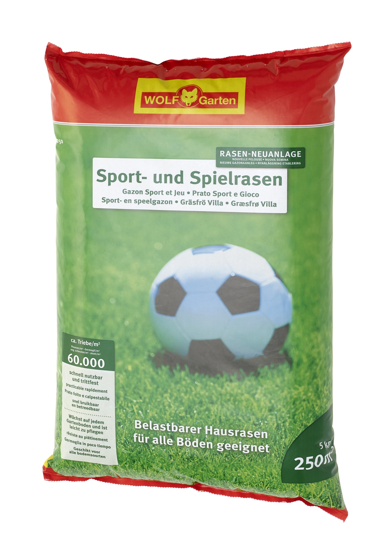Rasensamen Wolf Garten Sport Und Spielrasen Pflegeleichter Wolf-Garten LG 250 Sport- und Spielrasen