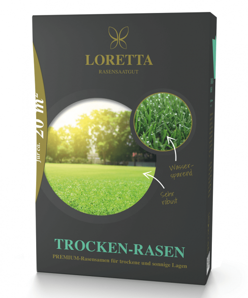 Loretta Trocken-Rasen Premiumrasen mit Mantelsaat