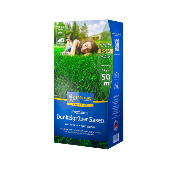Kiepenkerl Profi-Line Premium Dunkelgrüner Rasen 1kg